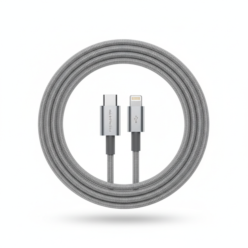 2m Grey iPhone to USB-C Cable