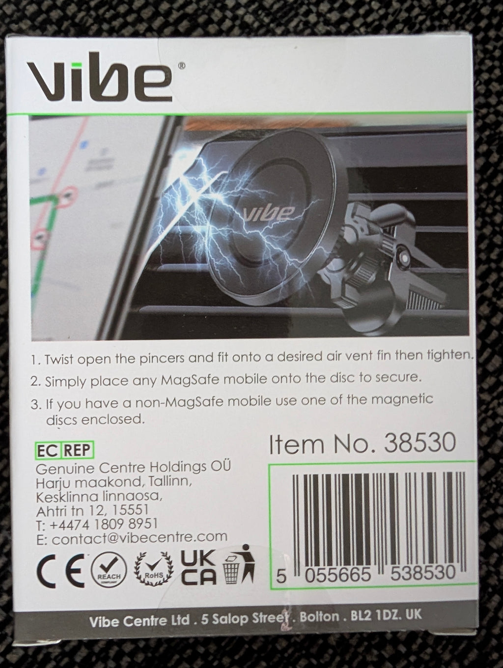 Vibe Magnetic Car Vent Holder